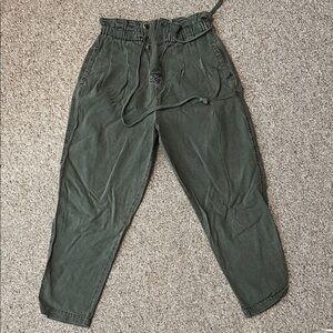 Green Casual Pants